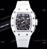 KV Factory 1:1 Best Replica Richard Mille RM011 White Ghost Limited Edition Watch